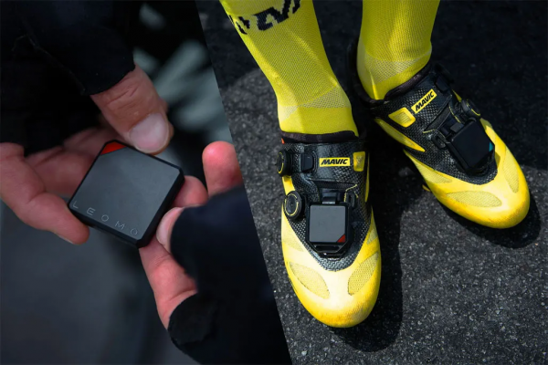 Leomo sensor attached to cyclist shoe