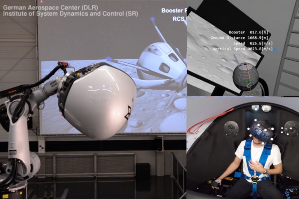 LPVR used at DLR in their moon landing simulator